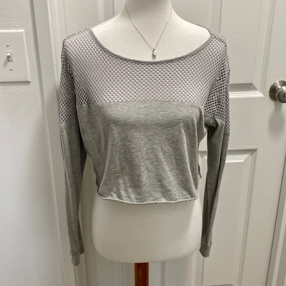 Cropped Mesh Top